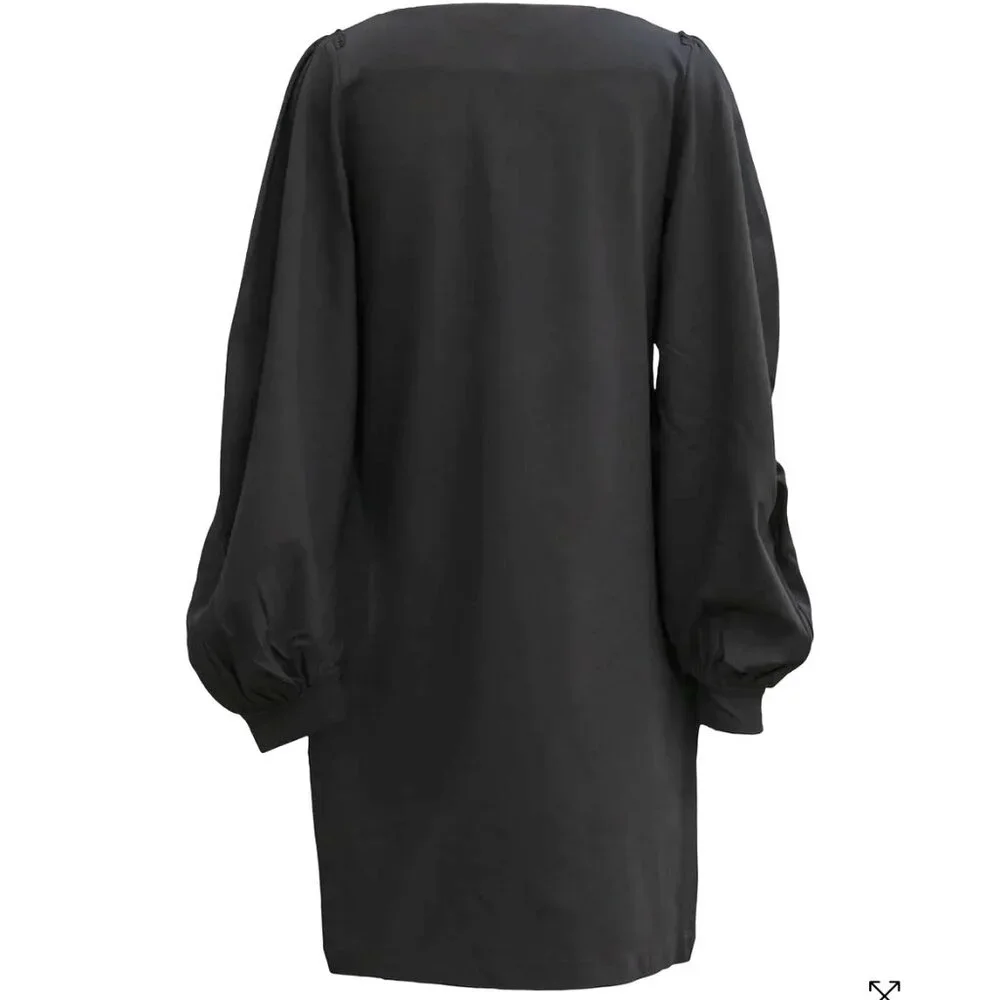 Dorothee Shumacher Long Sleeve Black Midi-Dress - Picture 6 of 11
